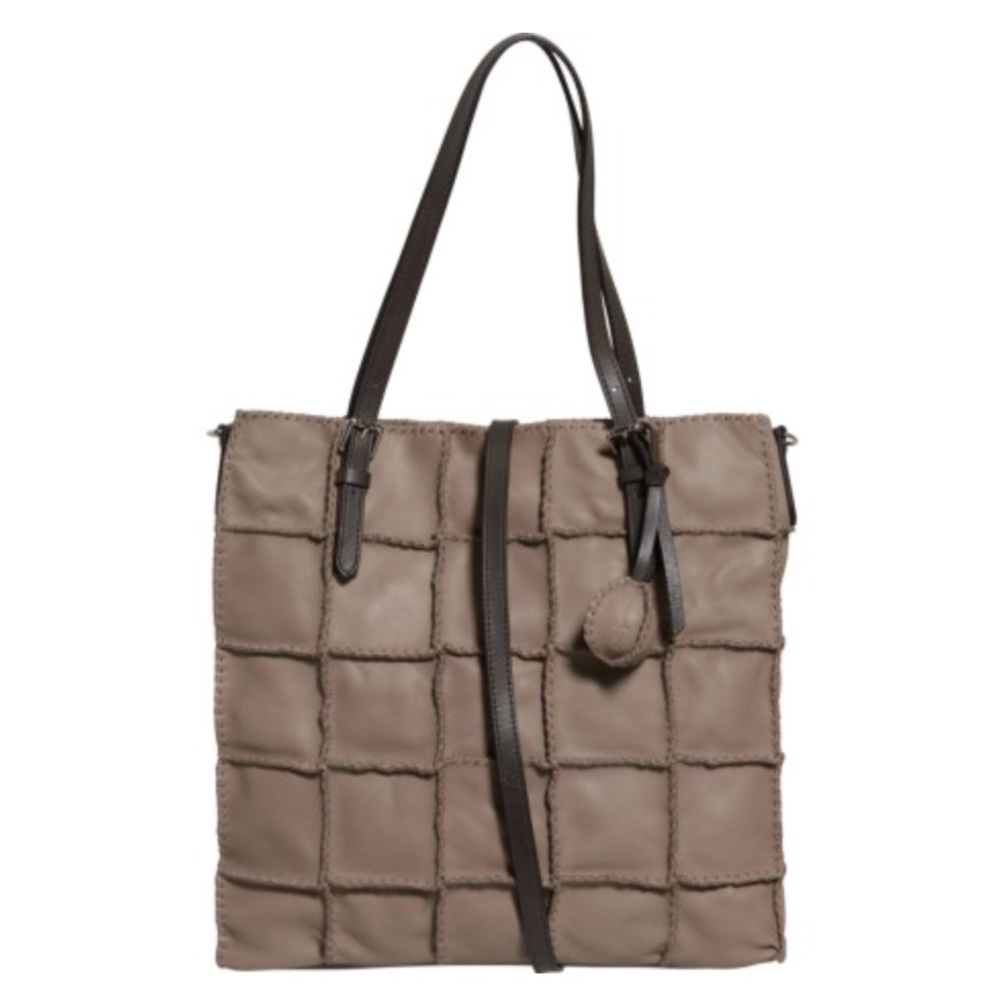 Gianni Conti Italian Leather Patchwork Tote - Picture 3 of 16